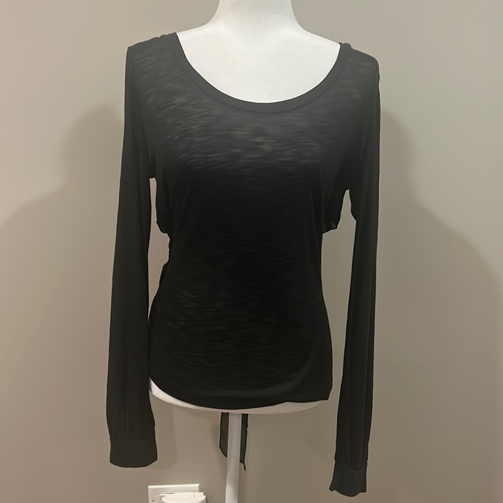 Blue Life size S Open Back Long Sleeve Top worn once